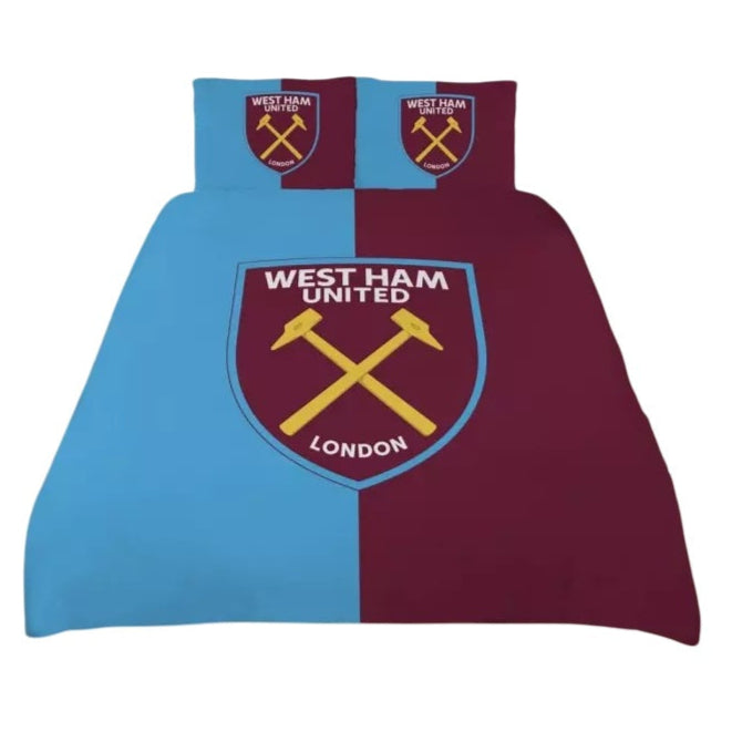 west ham united fc sky double duvet cover set